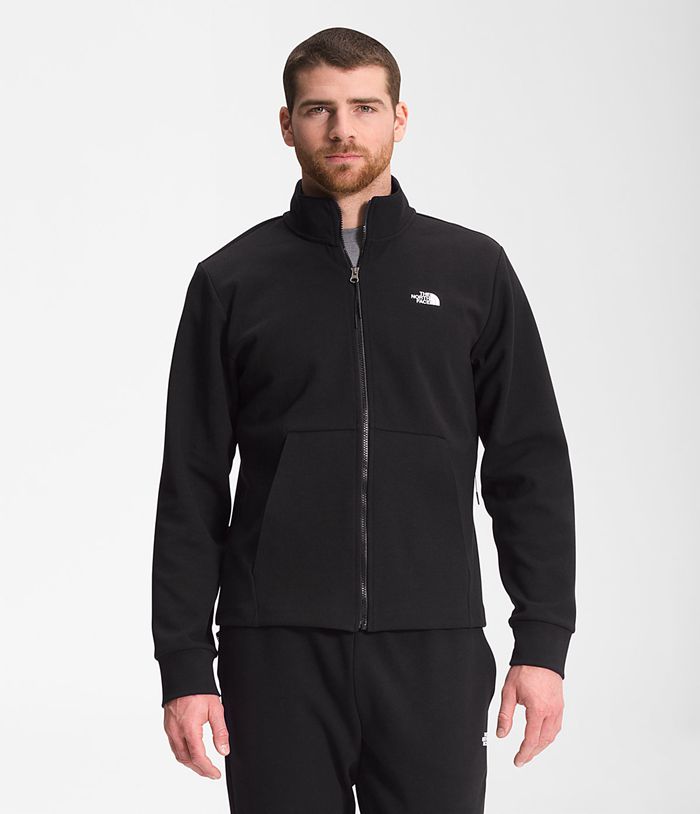 Chaqueta Softshell The North Face Hombre City Estándar Double-Knit Full Zip - Colombia BIDQAH051 - Negras